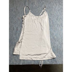 Victoria's Secret L  Cami Camisole Top Sleep ware Ivory‎ Side  String Adjustable